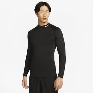 Nike Pro Men's Dri-FIT Fitness Mock-Neck Long-Sleeve Top. Nike IL